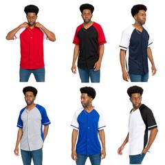 Victorious Men’s Team Uniform Sports Raglan Baseball Jersey T-Shirt BJ50