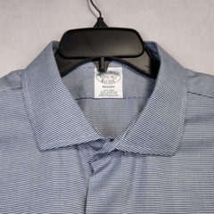 Brooks Brothers Regent Dress Shirt Mens 17.5-35 Micro Houndstooth Supima Cotton