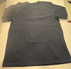 Gustin T Shirt Men’s Large Short Sleeve Denim Blue 100% Cotton Crew Canada EUC