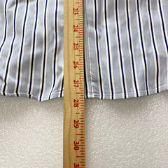 Thomas Pink Slim Fit Prestige Men’s Button-Up Shirt Size 16 Multi-Stripped