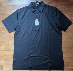Large – Men – Peter Millar Crown Sport Black Polo (NWT)