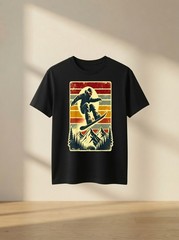 Retro Snowboard Rider Winter Snowboarding Lover Snowboarder T Shirt