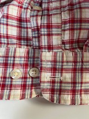 Vintage Tommy Hilfiger Logo Long Sleeve Button Down Shirt Men’s XL Plaid Red