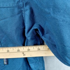 Patagonia Mens XL Blue Organic Cotton Canvas Long Sleeve Button Down Shirt
