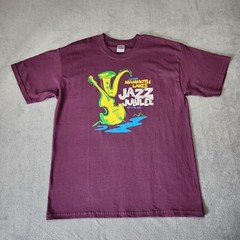 2007 19th Annual Mammoth Lakes Jazz Jubilee Mens Large Maroon Gildan T-shirt