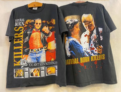 Vintage NATURAL BORN KILLERS 1994 WOODY HARRELSON 90s MOVIE XL T-Shirt REPRINT