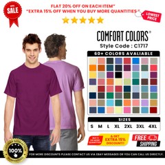 Comfort Colors C1717 Adult Cotton Short Sleeves Crew Neck Heavyweight T-Shirt