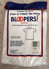 New XL 2 Vintage Fruit of The Loom Mens Tee Irregular T Shirts 80s 90s Bloopers