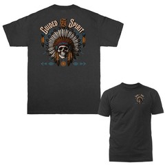 Native American Indian Skull Skeleton Face Tribal Warrior T-shirt