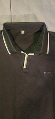 Boss Black Label Men’s Black Parlay Tipped Short Sleeve Polo Shirt Medium/Small