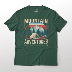 Mountain Adventures, Explore the Unknown Nature Art Graphic T-Shirt