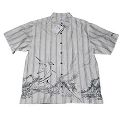 Guy Harvey Casual Button Down Shirt Swordfish USA Mens Size XL Cotton Blend New