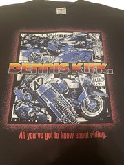 Vintage Dennis Kirk All You’ve Got to Know About Riding – Motorcycle T-Shirt