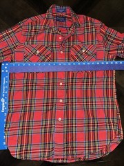 Pendleton Woolen Mills Red Plaid Burnside Flannel Shirt Button Up Lumberjack EUC
