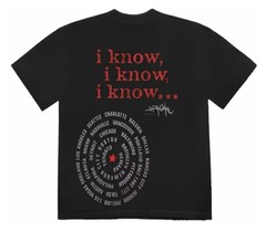 Travis Scott – Utopia & Circus Maximus Tour I Know T-shirt Size M
