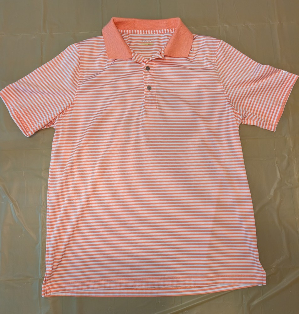 Izod performance golf polo Medium orange striped