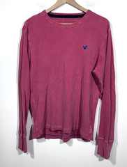 American Eagle Mens Y2K Thermal Muscle Long Sleeve Top Shirt size Large