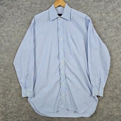 Robert Talbott Men’s Blue & White Striped Size M 15 1/2 – 33 Dress Shirt SPOT
