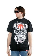 Dissizit! Black or White Jiro Skull Lil Tokyo Graffiti T-Shirt Los Angeles Slick