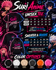 Blonde Hair Anime Boy Hoodie Black Gildan T-Shirt Male