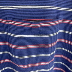 Saddlebred Polo Shirt Mens XLT Blue Striped Short Sleeve Cotton Blend Classic