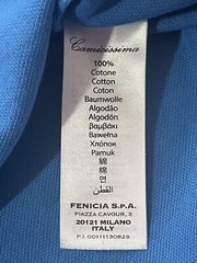 Camicissima Men’s Short Sleeve Pullover Collared Blue Polo Shirt Size: L