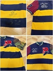Polo Ralph Lauren P Wing Camo Rugby Short Sleeve Polo Shirt Size L