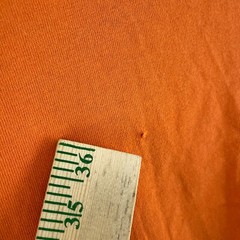 Off White Distressed long sleeve shirt Mens M Orange 3767