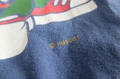 Hardcore Skank illustration 1995 L/Sleeve Blue tshirt | XL fits M Chillout posse