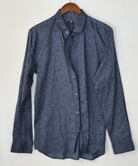 John Varvatos Collection Long Sleeve Cotton Shirt Size M RETAIL $198 #229