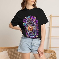 Psychedelic Chrome Gecko Graphic Tee
