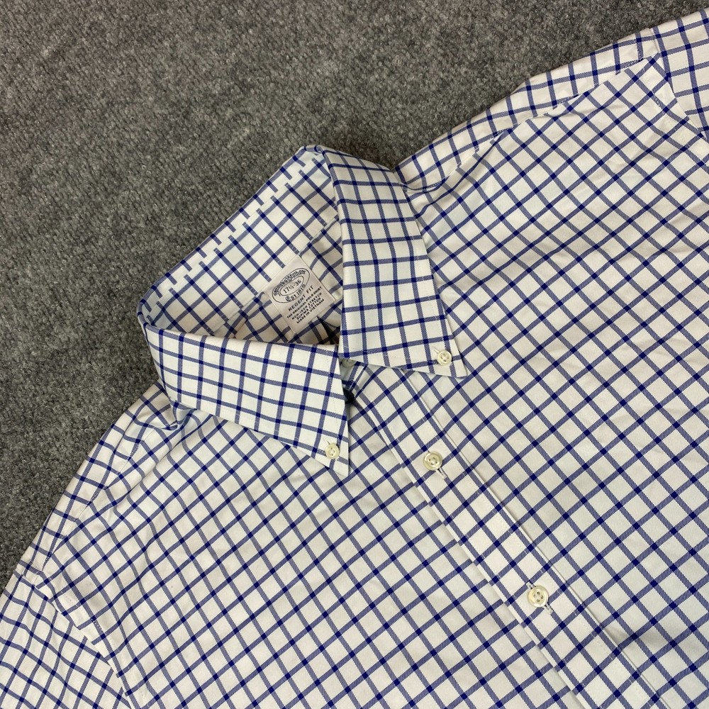 Brooks Brothers Regent Dress Shirt Men’s 17.5-36 Non Iron Cotton Stretch White
