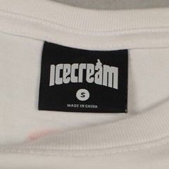 Ice Cream Fox Gold Phone Shirt Men’s Small Pharrell BBC White Graphic Tee