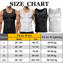 Men Compression Vest Post-Surgical Gynecomastia Chest Tank Top Body Shaper Shirt