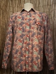 Standard Issue Mens LS Button Up Shirt-Size Large-100% Cotton