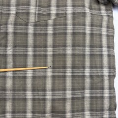 Simms Coldweather Button Up Shirt Waffle Micro Fleece Lined Pockets Plaid