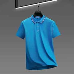 Men’s Solid Polo Shirt Breathable Summer Beach Business Casual Tee Tshirt Gift
