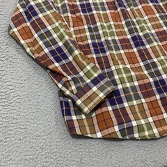 Viyella Shirt Mens Large Multicolor Plaid Wool Blend Long Sleeve Button Down