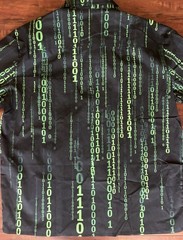 Rare Vintage The Matrix Code Button up Shirt Sz L