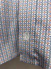 Johnston Murphy Performance Pattern Shirt XL Long Sleeve Flip Cuff Button Down