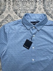 mizzen main halyard Dress Shirt Light Blue Diamond Size Small