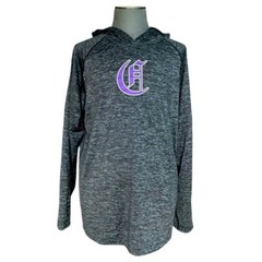 Marucci Grey Polyester Spandex Athletic Training Hoodie Sweatshirt Men’s Sz XXL