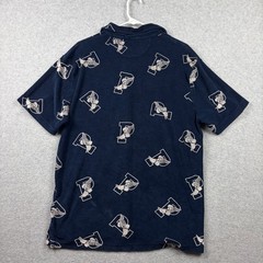 Polo Ralph Lauren Shirt Mens Medium Blue Terry Cloth P Wing Classic Fit Polo