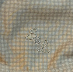 State & Liberty Beige Check Performance Long Sleeve Button Up Dress Shirt Men L