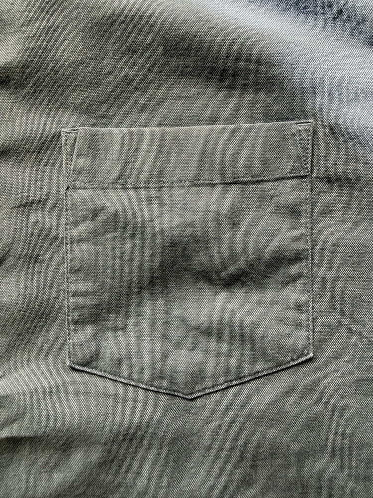 Express Men’s Gray Solid Button-Down Long Sleeve Shirt w/ Pockets Size M