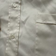 Canali Mens Dress Shirts 15 1/2 39 Made In Italy Ivory Tan Single Stitch Vtg EUC