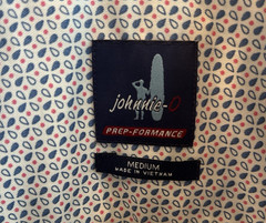 Johnnie O Men’s Prep-Formance Button Up Short Sleeve Stretch Casual Sz Med