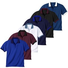 Men Short Sleeve Polo Shirts Casual Business Golf Zipper Slim Fit Tops T Shirt