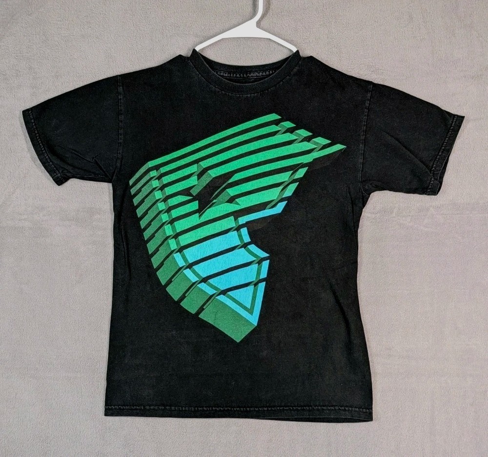 Famous Stars And Straps Mens S Y2K Black Graphic Logo Streetwear Skate T Shirt