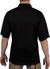 Black USMC Eagle, Globe & Anchor Moisture Wicking Polo Shirt US Marine Shirt